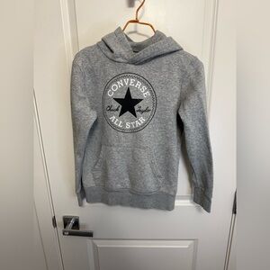 Converse Gray Kids Fleece Hoodie in size M (10-12y.o.)